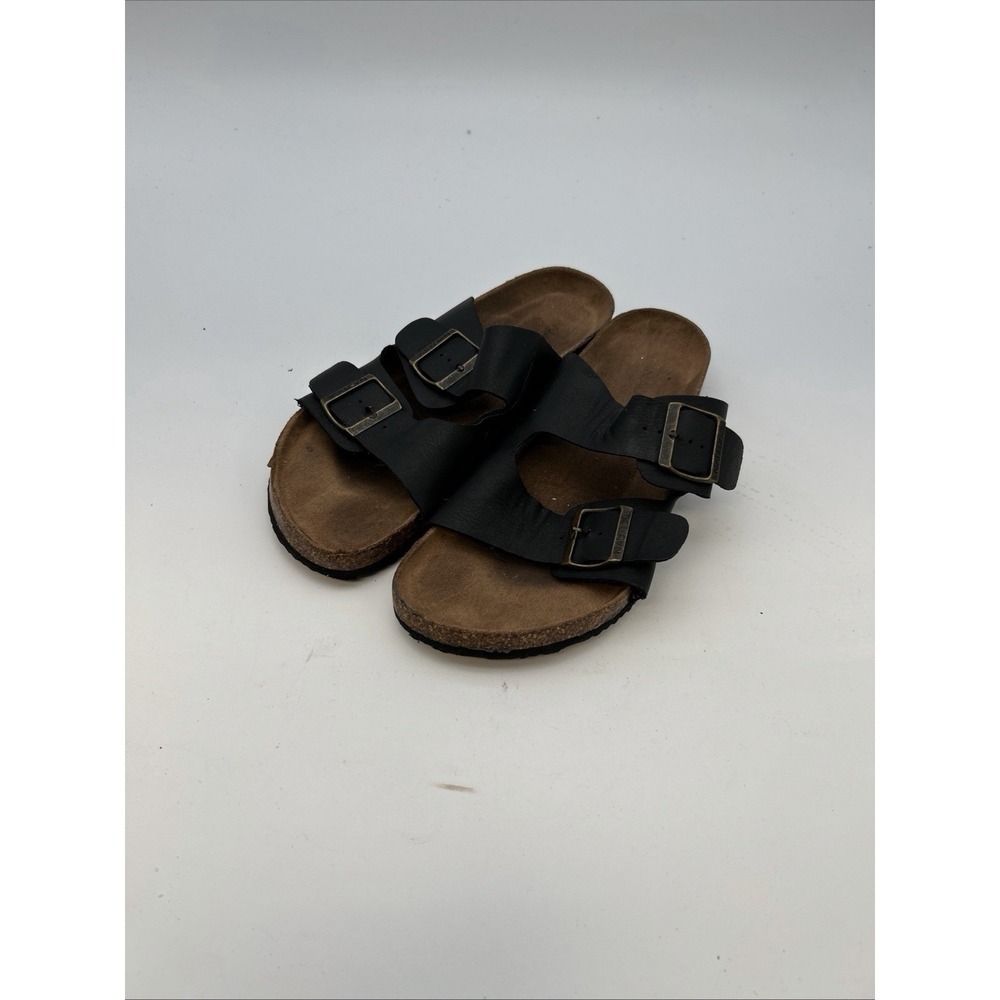 Men's Cork Sandals Adjustable Double Buckle Slides Comfort Summer Slip On Slippe